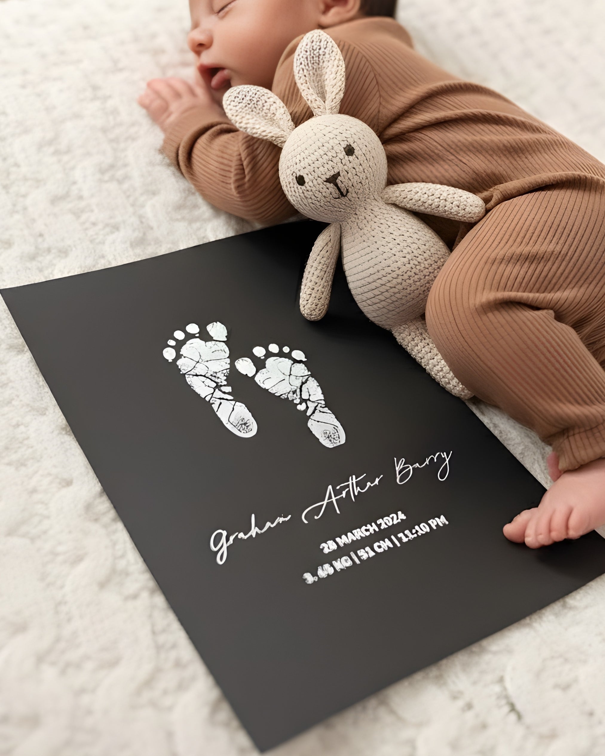 Foiled Baby Hand & Footprint