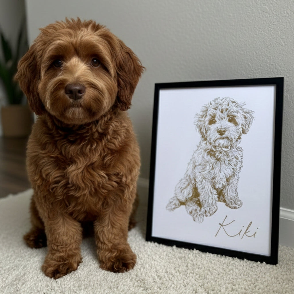 Foiled Pet Portrait