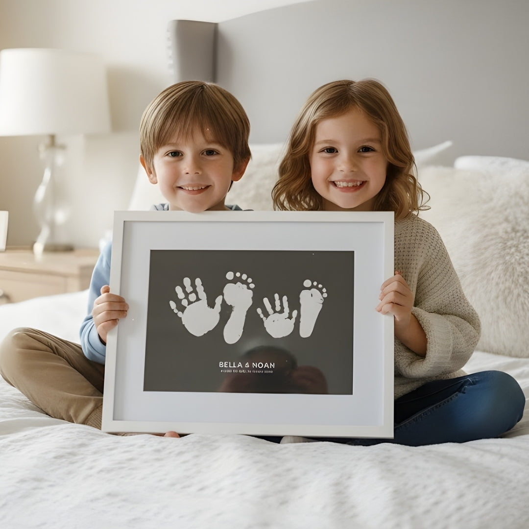Siblings Foiled Hand & Footprint